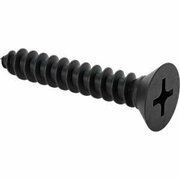 BSC PREFERRED Flat Head Screws for Particleboard&Fiberboard Black-Oxide Steel Number 8 Size 1 Long, 100PK 90252A112